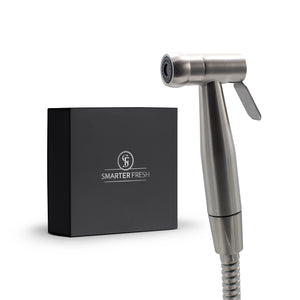 SmarterFresh Luxury Hand Held Bidet Sprayer - Superior Pressure Control Shattaf - Complete Stainless Steel Diaper Sprayer Hand Bidet Set for Toilet