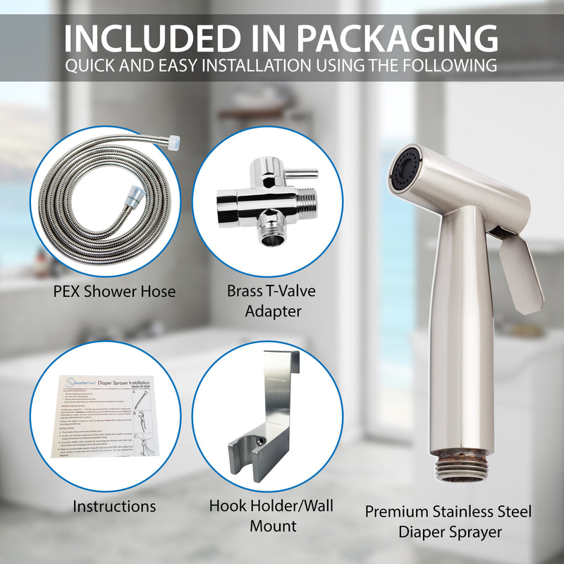 SmarterFresh Brass Bidet Set