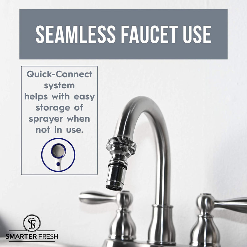 SmarterFresh Quick Connect Sink Faucet Sprayer Set with Quick Connect Fitting