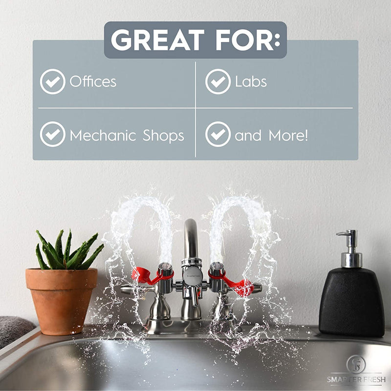 SmarterFresh Faucet Mounted Eyewash Station